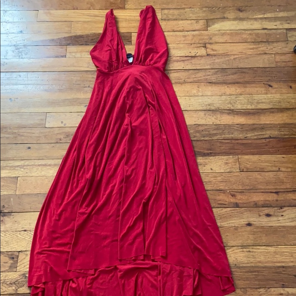 Red Silk Dress